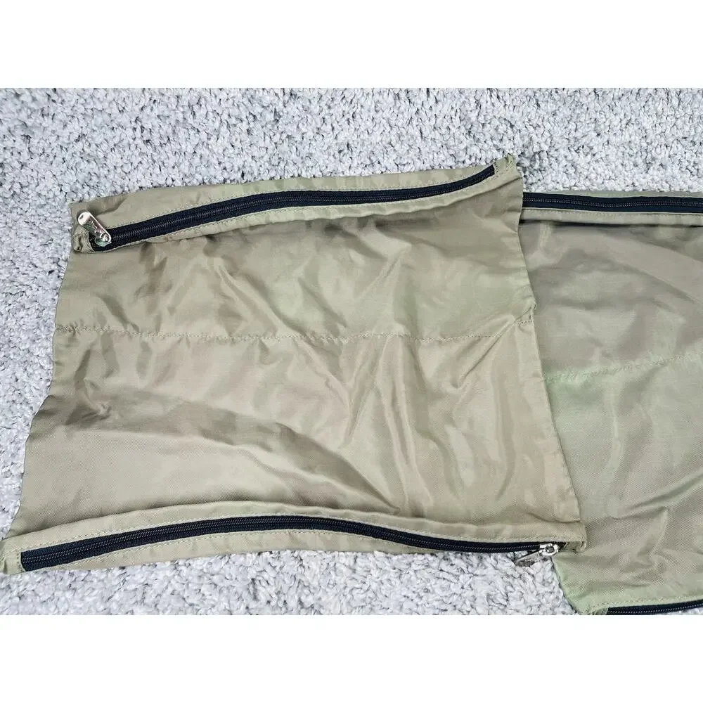 Zippered Bag Pouches Organizer 3 Pack Bundle Set Green Luggage Organizer 14